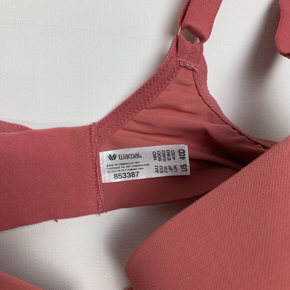 Wacoal Bra 40D Shape Revelation Shallow Top Contour Rose Underwire NWOT 853387 - Picture 4 of 6